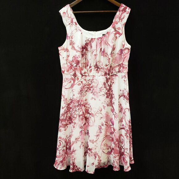 connected apparel Dresses & Skirts - Connected Apparel Womens Y2K Babydoll Fairy Midi Dress Size 18W Floral Whimsical